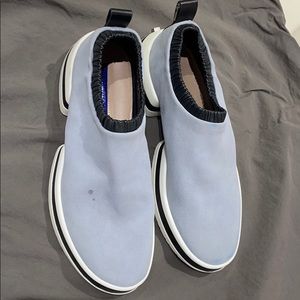 Light blue slip on sneaker